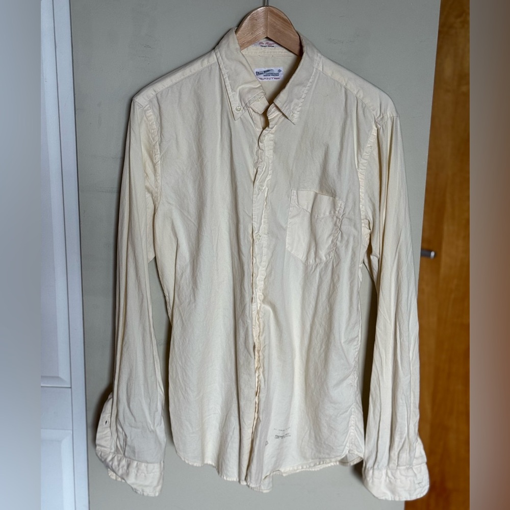 Gant Rugger Men's Cream Oxford Shirt